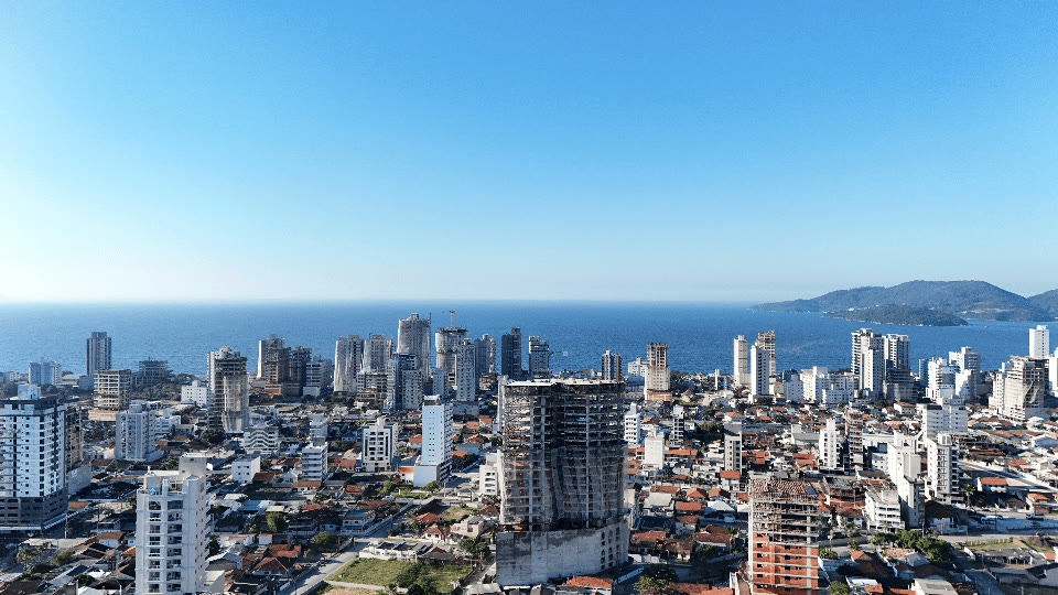 Vista parcial mar a partir das suítes do Ethan Tower.